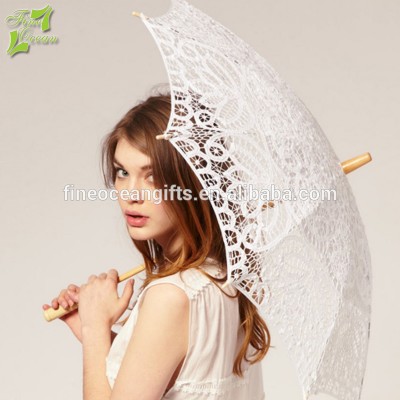 wholesale vintage victorian lace parasol umbrella for lady wedding