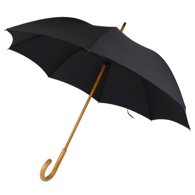 wholesale promotional classic wood black umbrella